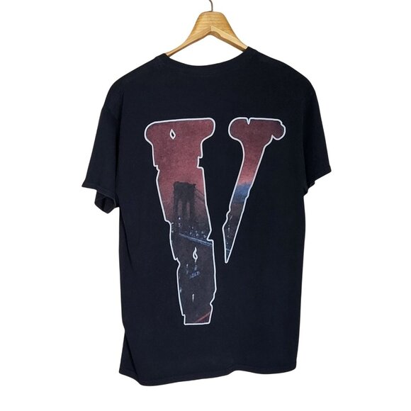 Vlone Pop Smoke Meet The Woo 2 T-Shirt Black Graphic Tee Size Large - Picture 2 of 6